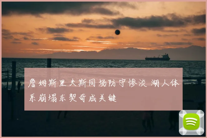詹姆斯里夫斯同场防守惨淡 湖人体系崩塌东契奇成关键